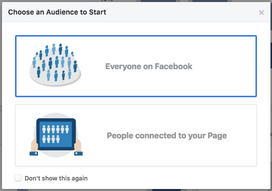 Choose An Audience to Start